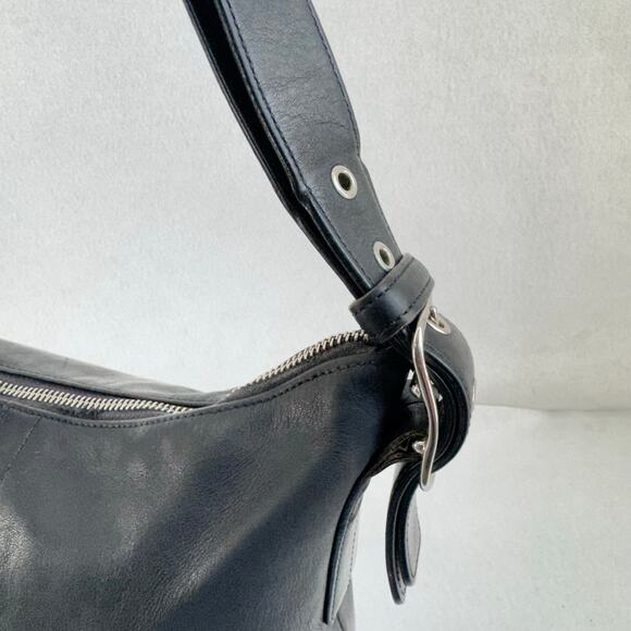 Coach Legacy Slim Duffle 9326 Black Leather Crossbody Shoulder Bag Vintage Y2K - Picture 5 of 16
